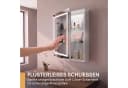 Gdood Badezimmerspiegelschrank Doppeltür mit LED & Touchschalter Weiß Bild 1