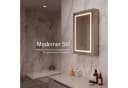 Gdood Badezimmerspiegelschrank Doppeltür mit LED & Touchschalter Weiß Bild 4