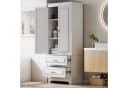Furnishings Home Kleiderschrank Weiß 2 Türen 2 Schubladen Bild 1