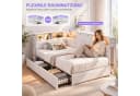 Furnishings Home Polsterbett mit LED-Beleuchtung und Stauraum Bild 1