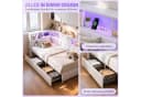 Furnishings Home Polsterbett mit LED-Beleuchtung und Stauraum Bild 3