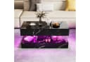 Gdood Couchtisch Hochglanz LED 16-farbig mit Schubladen Bild 1