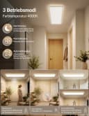 ZMH LED Deckenleuchte 100 cm mit Bewegungssensor Weiß Bild 4