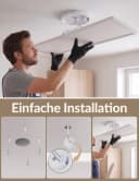ZMH LED Deckenleuchte 100 cm mit Bewegungssensor Weiß Bild 5