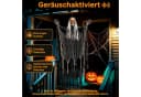 OZAVO Hängender Skelett-Geist Deko mit Geräuschsensor & leuchtenden Augen Bild 5
