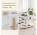PXloue Höhenverstellbarer Couchtisch mit Stauraum und Lift-Top Bild 5