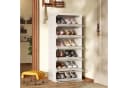 PXloue Schuhschrank Weiß Klappbar 6 Fächer Kunststoff Bild 3