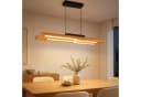 ZMH LED Pendelleuchte Modernes Holz 33W Dimmbar Fernbedienung Bild 2