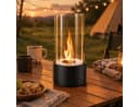 ZMH Tischkamin Ethanol Glas Edelstahl Indoor Outdoor Dekokamin Set Bild 1