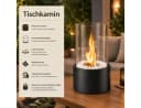 ZMH Tischkamin Ethanol Glas Edelstahl Indoor Outdoor Dekokamin Set Bild 3