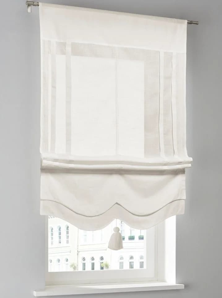Raffrollo HEINE HOME Gr. 1 Blickdicht Leinen-Optik - Bild 2