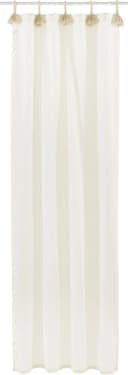LeGer Home Gardine Jada Weiß Bio-Baumwolle Schlaufen blickdicht Bild 1