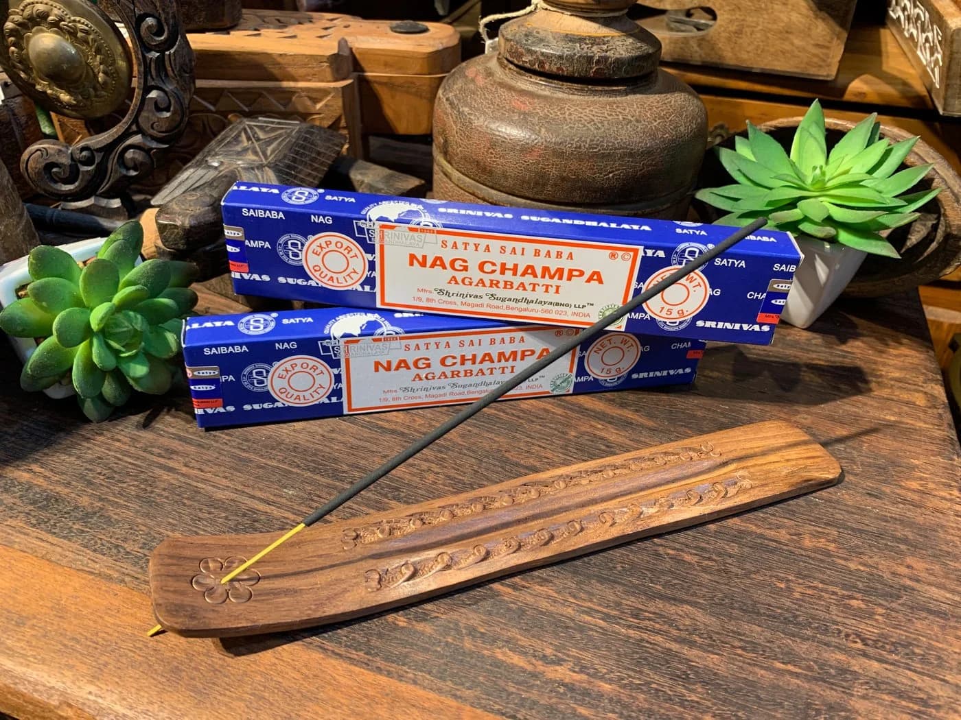 Satya Incense Räucherstäbchen Nag Champa Räucherstäbchen 3x 15g - Bild 3
