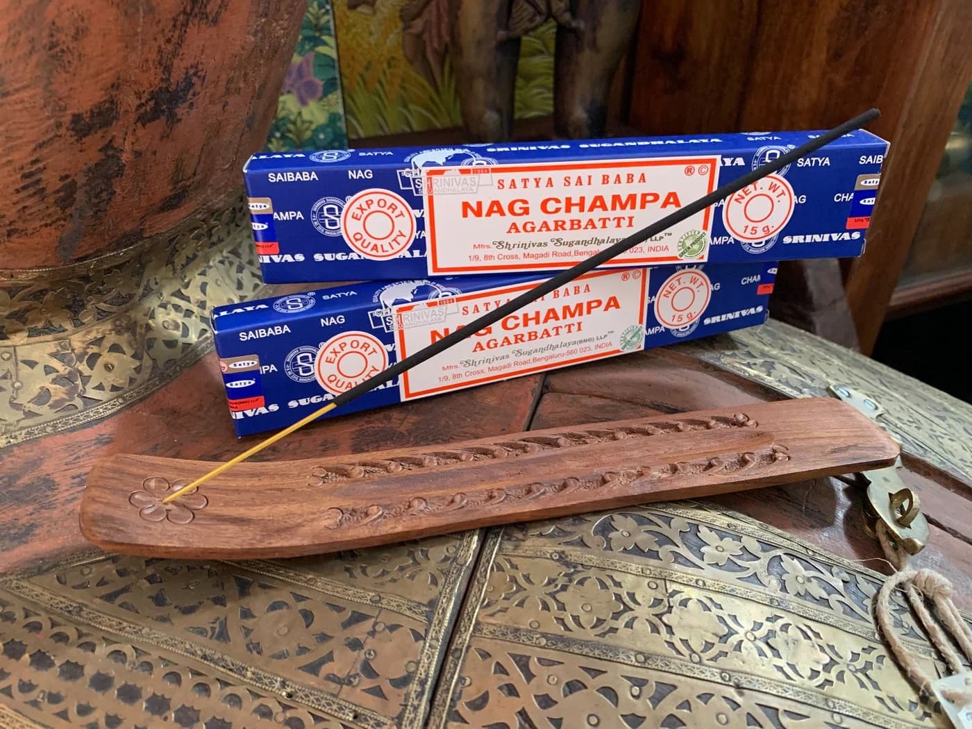 Satya Incense Räucherstäbchen Nag Champa Räucherstäbchen 3x 15g - Bild 4