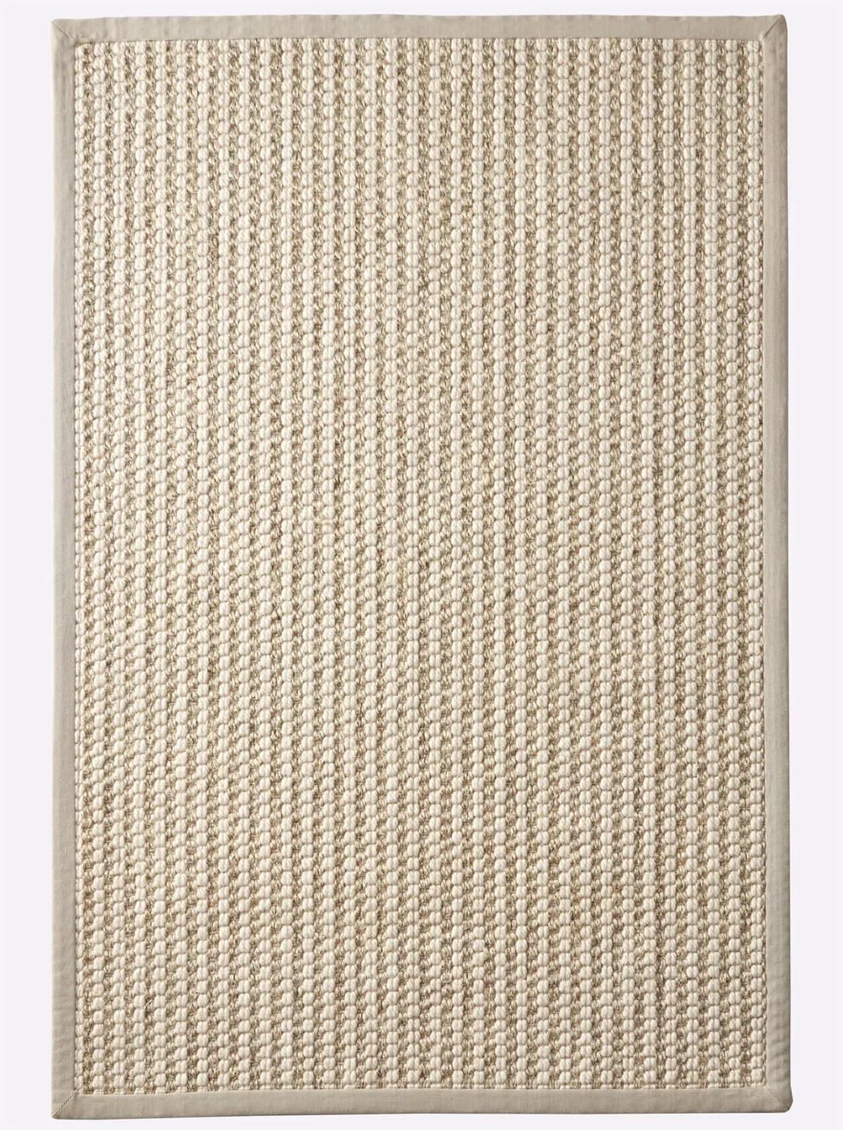HEINE HOME Teppich Gr. 3 Weiß Sisal/Wollmischung