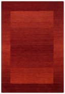 THEKO Gabbeh Super Wollteppich Handgewebt Rot Meliert Bild 1