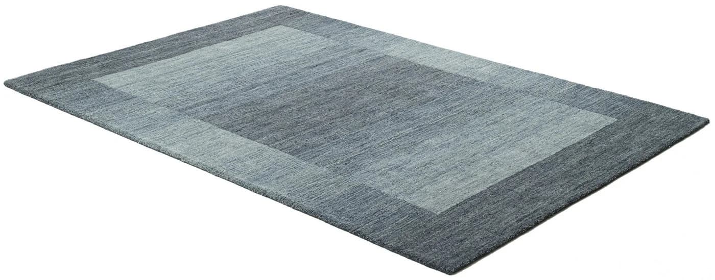 THEKO Gabbeh Super Wollteppich Handgewebt Grau Blau - Bild 5