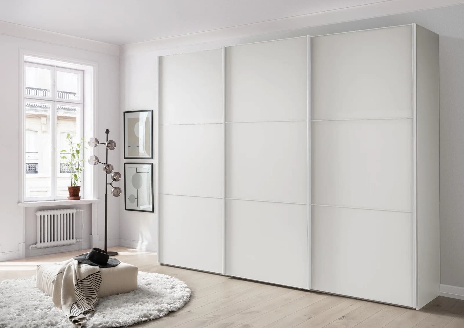 Rolf Weber WEEZE Schwebetürenschrank 300cm Weiß