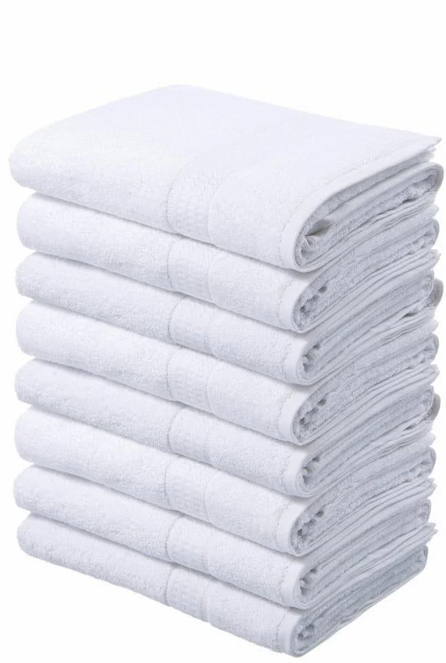 OTTO HOME Handtuch-Set Juna 8-tlg. Weiß Baumwolle mit Bordüre - Bild 2