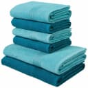 OTTO home Handtuch Set Anna 6-tlg. Blau/Türkis Walkfrottee Bild 2