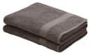 OTTO HOME Juna Strandtücher 2er Set Anthrazit 100% Baumwolle Bild 2