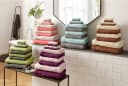 OTTO HOME Handtuch Set Afri 10-tlg. Grün Anthrazit Walkfrottee Bild 1