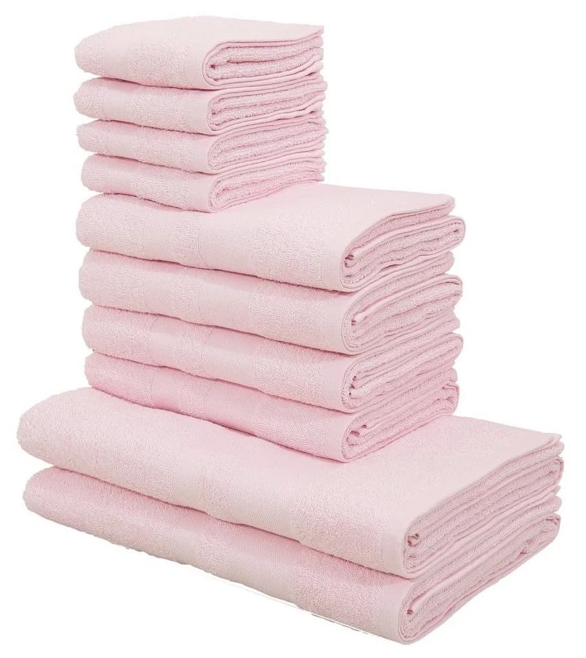 OTTO home Handtuch Set Vanessa 10-tlg. Rosa Walkfrottee - Bild 2
