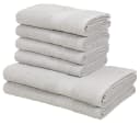 OTTO home Handtuch Set Juna 6-tlg. Grau 100% Baumwolle Bild 2