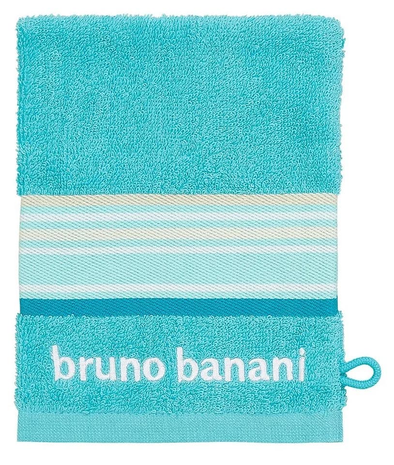 Bruno Banani Handtuch Set Maja 7-tlg. Türkis/Weiß Walkfrottee - Bild 5