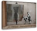 Leinwando Leinwandbild Banksy Street Art Frau Dusche Bild 2
