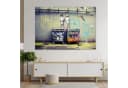 Leinwando Banksy Leinwandbild Life is short Urban Street Art Bild 1