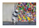 Leinwando Leinwandbild Banksy Graffiti Urban Modern Bild 2