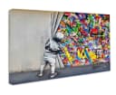 Leinwando Leinwandbild Banksy Graffiti Urban Modern Bild 3