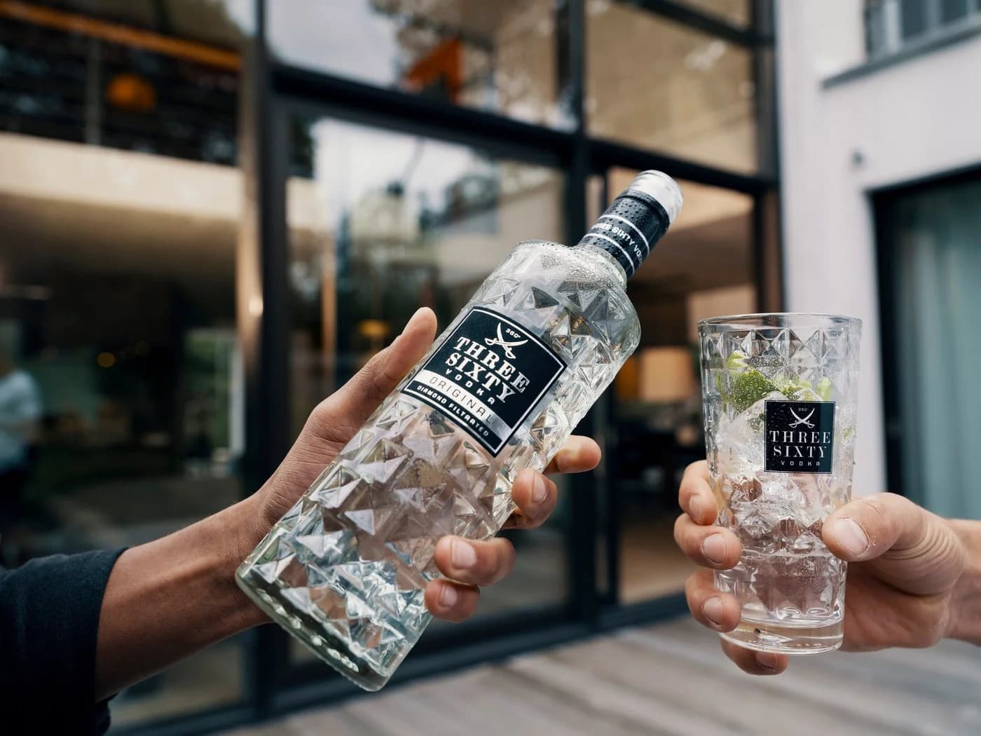 Mixcompany Three Sixty Vodka Longdrinkgläser 12er Set eckig 0,3l Glas - Bild 4