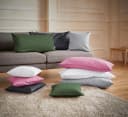 OTTO HOME Kissenbezug Mila Grün Satin 40x40cm Baumwolle Bild 1