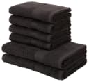 OTTO home Handtuch Set Juna 6-tlg. Schwarz Walkfrottee Bild 2