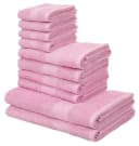 OTTO HOME Handtuch Set MELLI Rosa 10-tlg. 100% Baumwolle Walkfrottee Bild 2