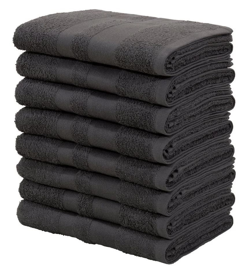 OTTO HOME Handtuch-Set Vanessa 8-tlg. Anthrazit Walkfrottee - Bild 2