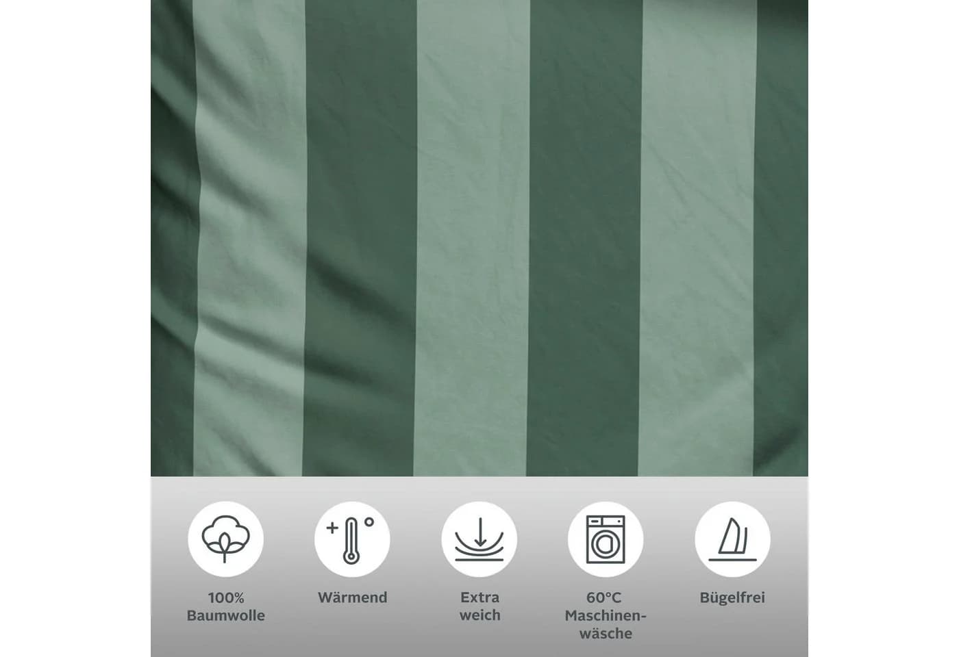 OTTO home Bettwäsche Sari Flanell 2-teilig Wendedesign Streifen - Bild 4
