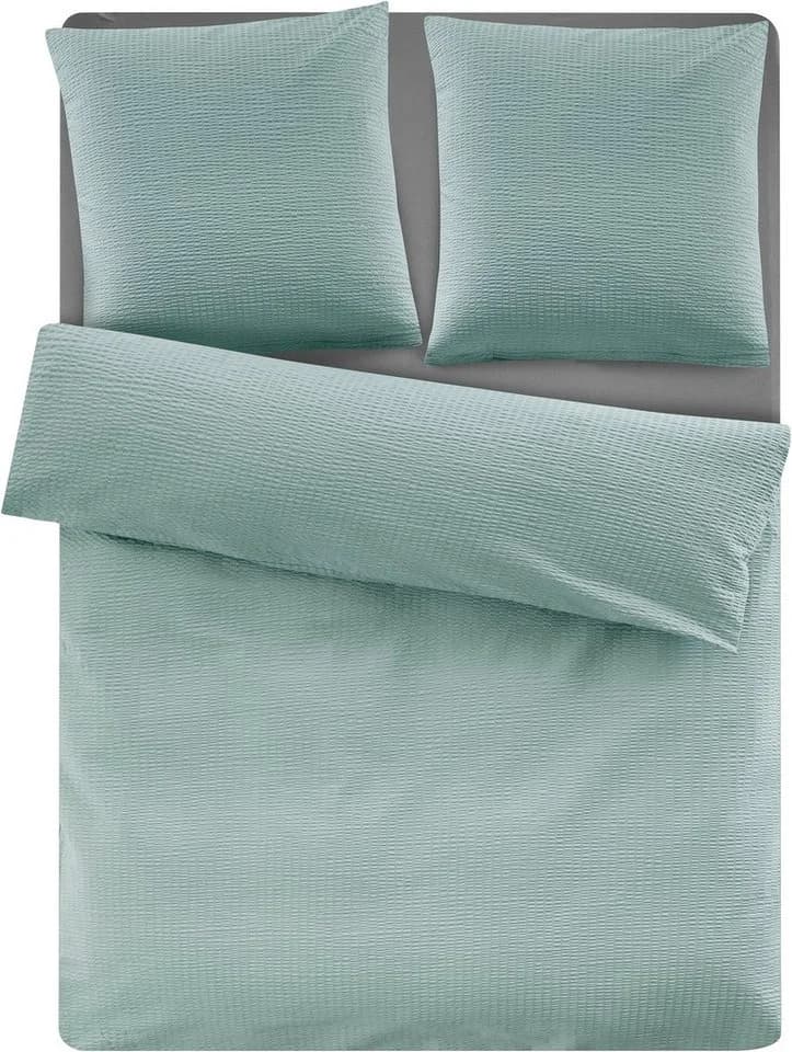 OTTO HOME Bettwäsche Sari2 Seersucker Jade 155x220 cm