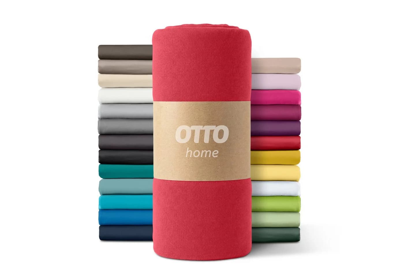OTTO HOME Spannbettlaken Rot Microfaser-Jersey 140x200 cm - Bild 2