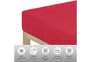 OTTO HOME Spannbettlaken Rot Microfaser-Jersey 140x200 cm Bild 3