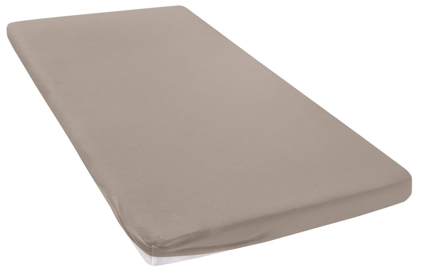 OTTO HOME Spannbettlaken Jersey Grau Taupe 100% Baumwolle - Bild 2