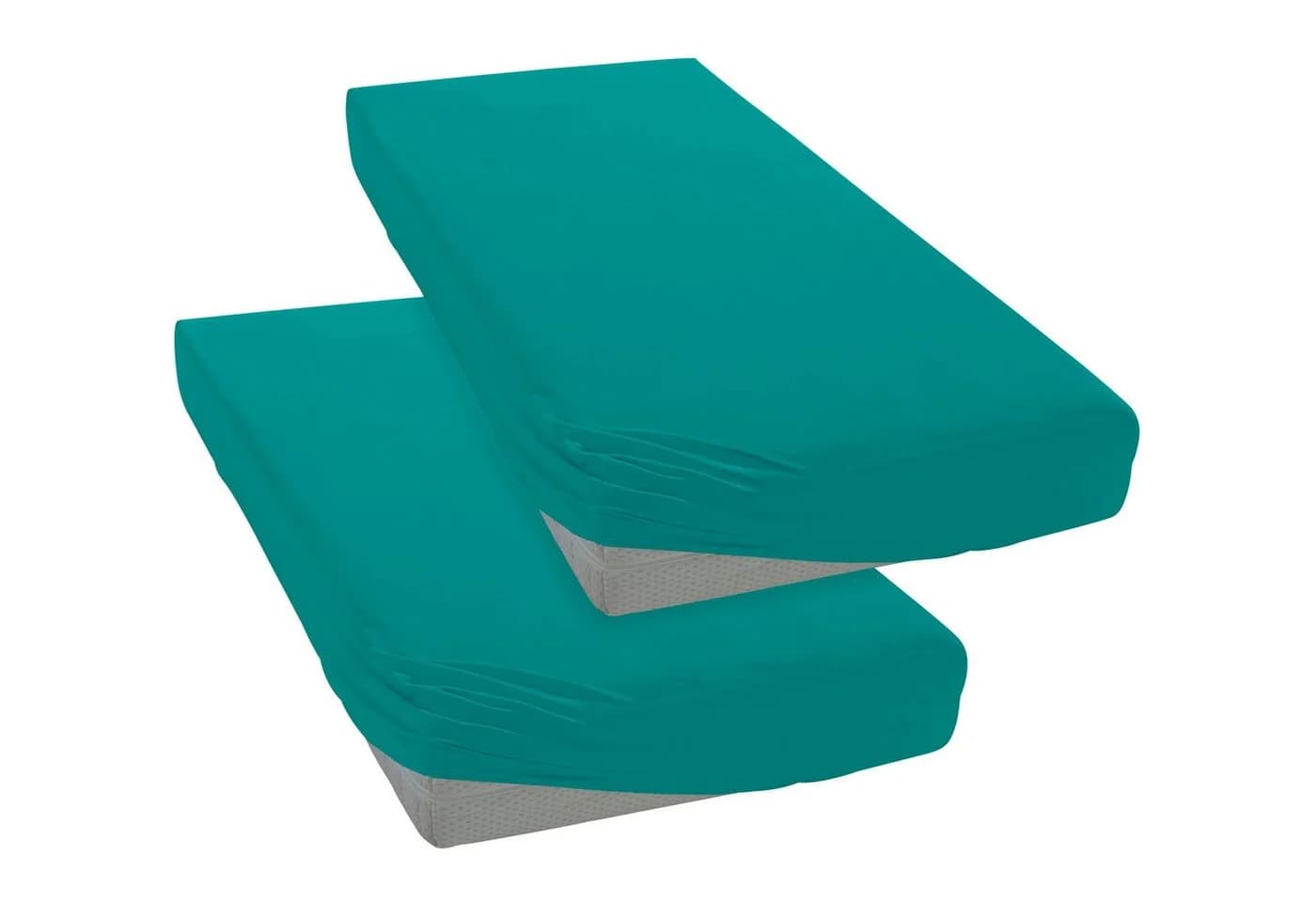 OTTO HOME Spannbettlaken Microfaser Jersey Blau 90x200