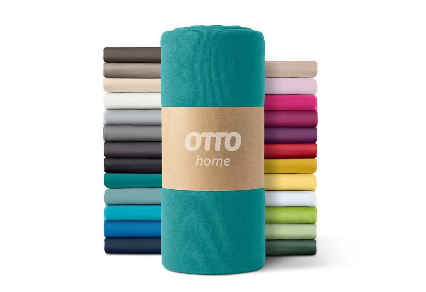OTTO HOME Spannbettlaken Microfaser Jersey Blau 90x200 - Bild 2