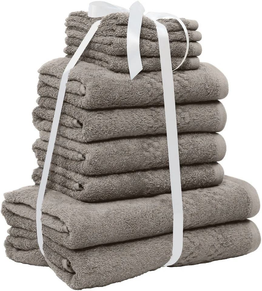 OTTO HOME Handtuch Set Regona 10-tlg Grau Frottee 500g/m² - Bild 3