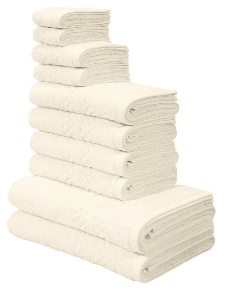 OTTO HOME Handtuch Set Regona 10-tlg Creme Frottee 500g/m² - Bild 2