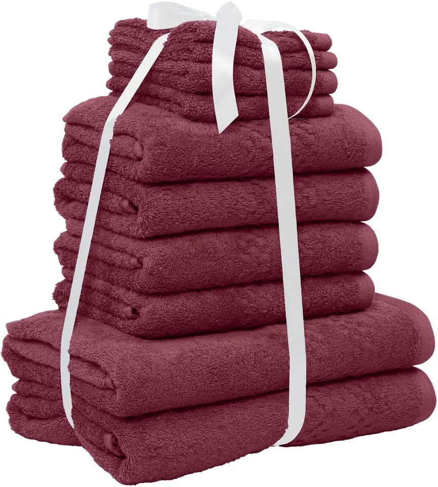 OTTO HOME Handtuch Set Regona 10-tlg. Bordeaux Frottee - Bild 3