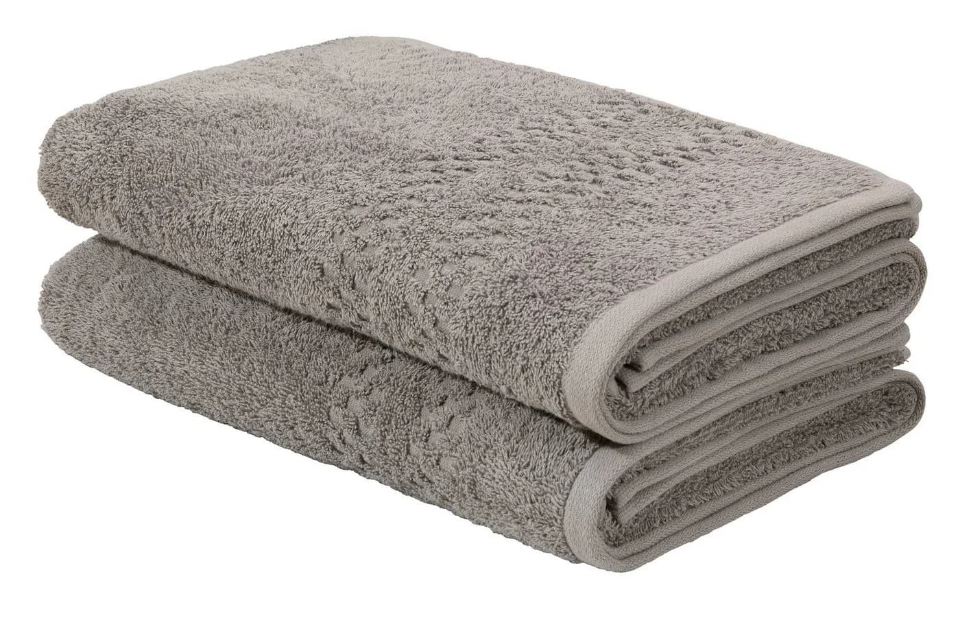 OTTO HOME Regona Duschtücher Set Grau 100% Baumwolle Frottee - Bild 2