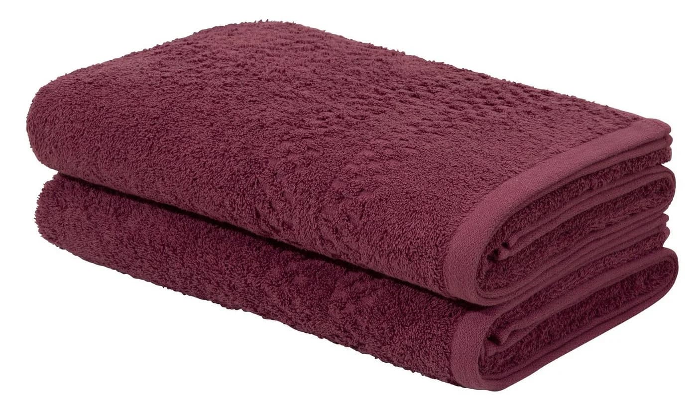 OTTO HOME Regona Duschtuch Set Bordeaux 100% Baumwolle Frottee - Bild 2
